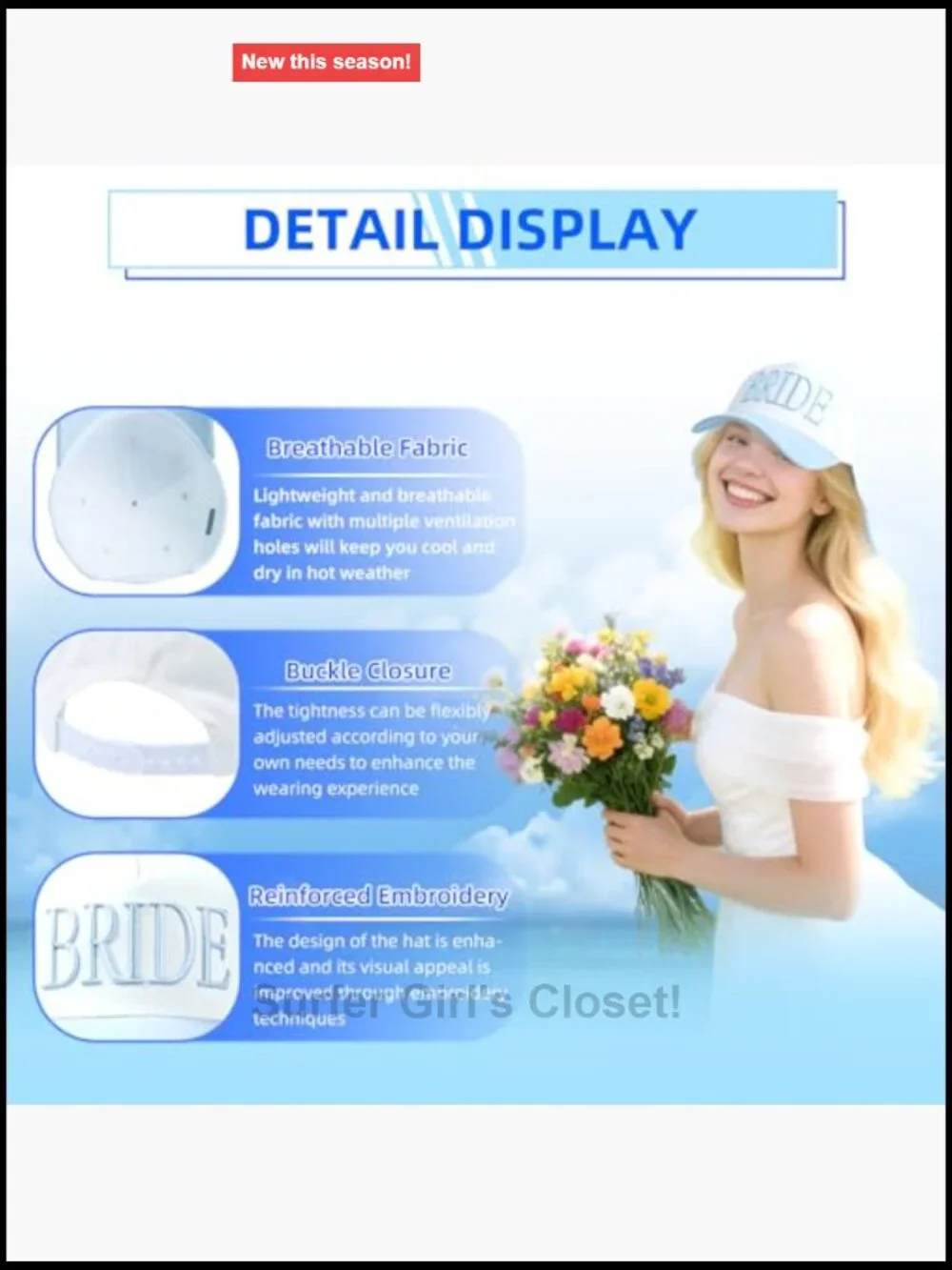 Bride Trucker Hat - Bachelorette Party Snapback Cap